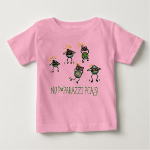 CAMISETA PARA BEBÊ NENHUMAS ERVILHAS DOS PAPARAZZI! T