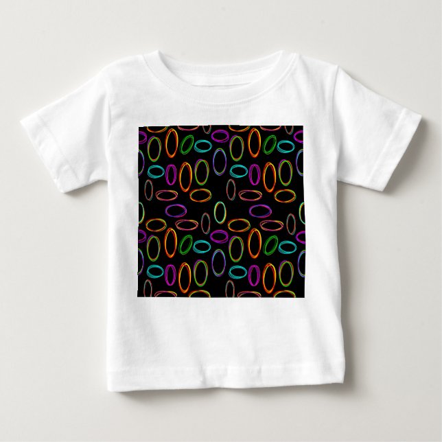 Camiseta Para Bebê Neon Ovais (Frente)