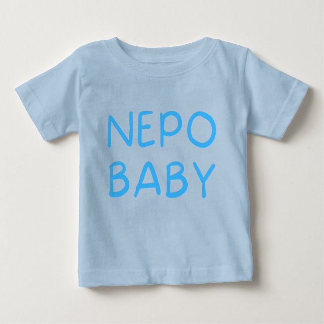 Camiseta Para Bebê Nepo Baby T-Shirt Engraçado (Frente)
