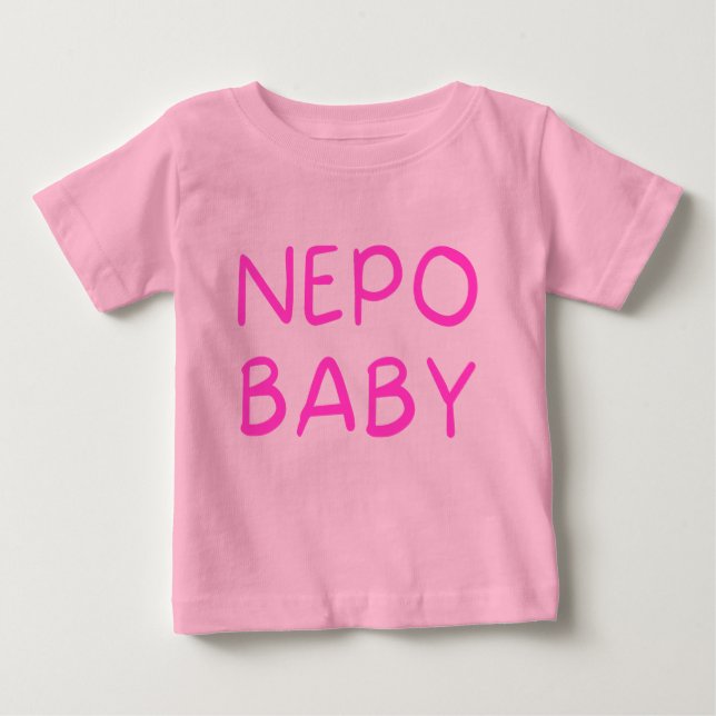 Camiseta Para Bebê Nepo Baby T-Shirt Engraçado (Frente)