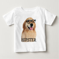Nerd do hipster do golden retriever