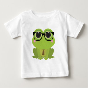 Camiseta Para Bebê Nerd sapo