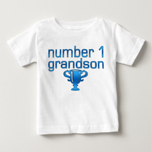Camiseta Para Bebê Neto do número 1 (Frente)