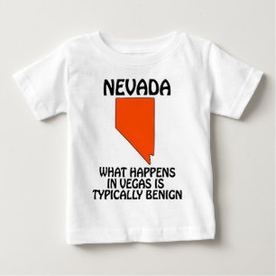 Camiseta Para Bebê Nevada - O que acontece em Vegas é tipicamente ben
