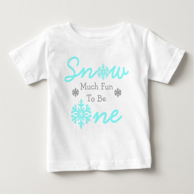Camiseta Para Bebê Neve Muito Divertido Para Ser Um (Frente)