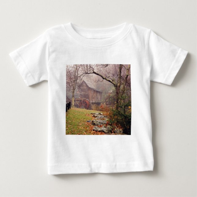 Camiseta Para Bebê Névoa Matinal (Frente)