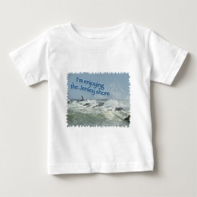 Camiseta Para Bebê New Jersey Shore (Frente)