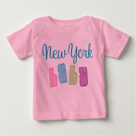 Camiseta Para Bebê New York bonito caçoa o t-shirt