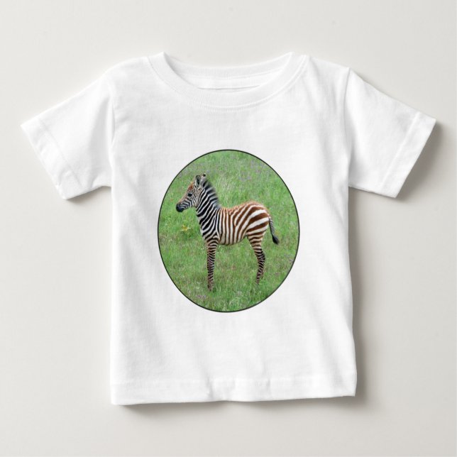 Camiseta Para Bebê Ngorongoro Baby Zebra (Frente)