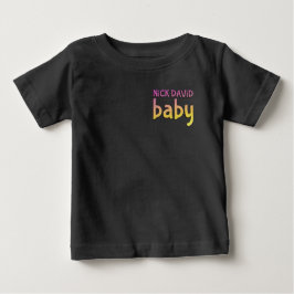 Camiseta Para Bebê NiCK DAViD baby - Tee Snap Orgânico, Duplo Lado