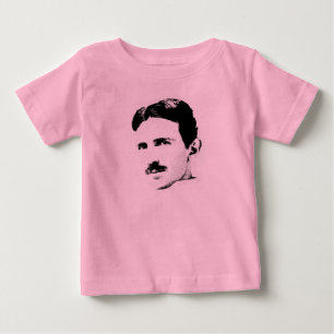 Camiseta Para Bebê Nikola Tesla bebé