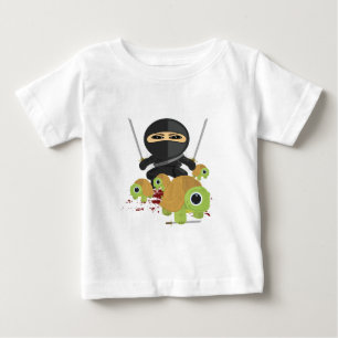 Camiseta Para Bebê Ninja com tartarugas