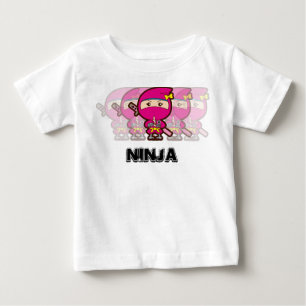 Camiseta Para Bebê Ninja Girl