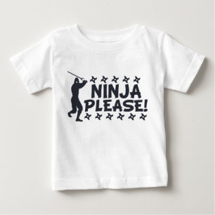 Camiseta Para Bebê Ninja por favor