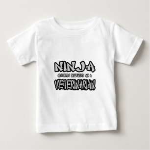 Camiseta Para Bebê Ninja... Veterinária