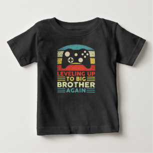 Camiseta Para Bebê Nivelando Para O Grande Irmão Novamente, Vintage 