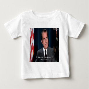 Camiseta Para Bebê Nixon & Não Um Ladrão Citação