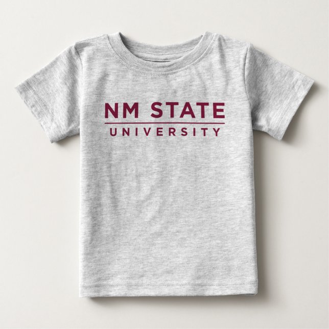 Camiseta Para Bebê NM State University (Frente)
