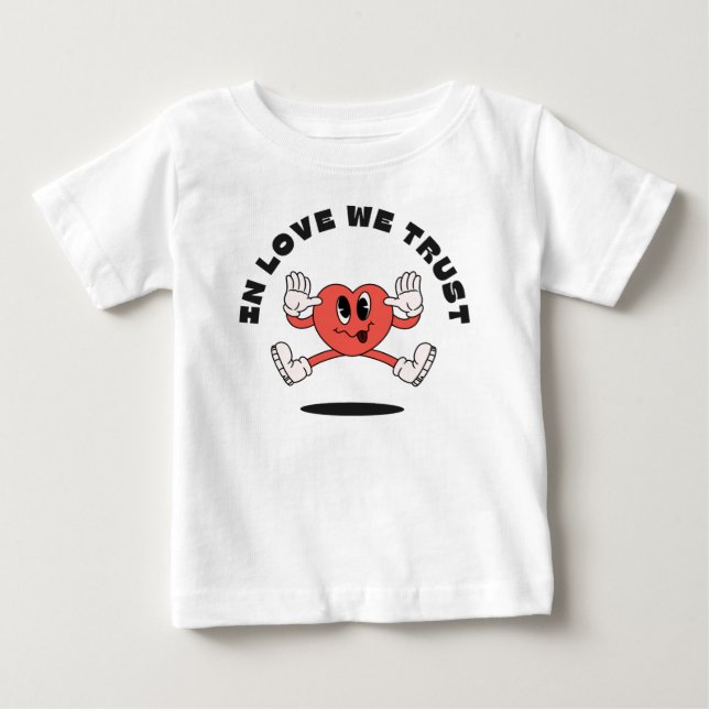 Camiseta Para Bebê No amor confiamos (Frente)