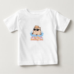 Camiseta Para Bebê No Meu Período de Cura Capivara Engraçada