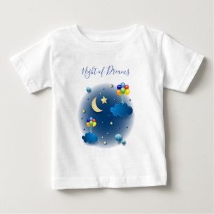 Camiseta Para Bebê Noite dos Sonhos