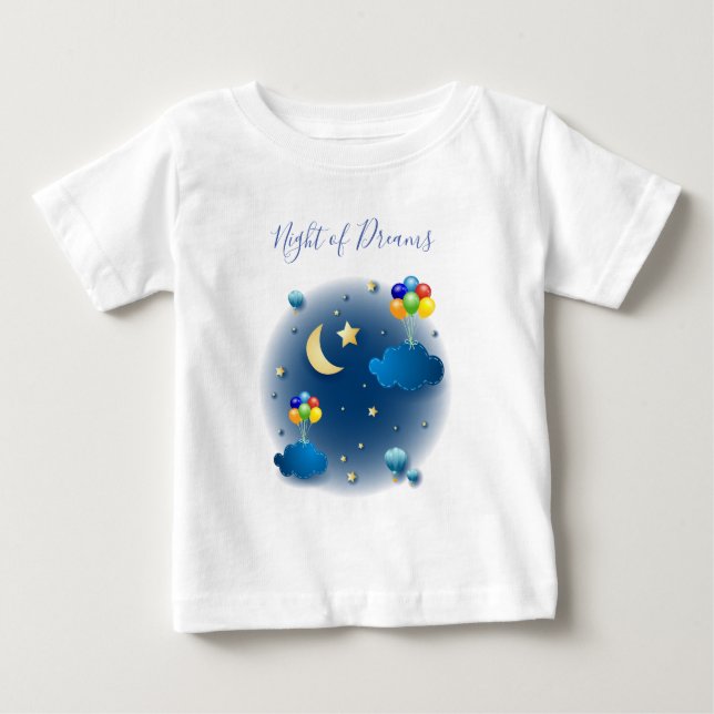 Camiseta Para Bebê Noite dos Sonhos (Frente)