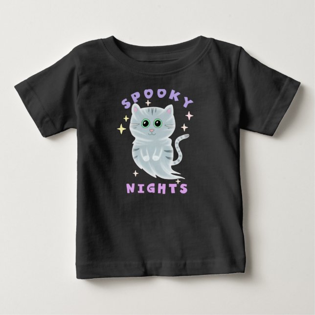 CAMISETA PARA BEBÊ NOITES ASSOMBRADAS (Frente)
