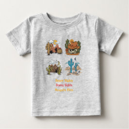 Camiseta Para Bebê Noites no Deserto, Vistas Estreladas, Picadas de M