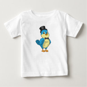 Camiseta Para Bebê Noivo Pássaro com Fita