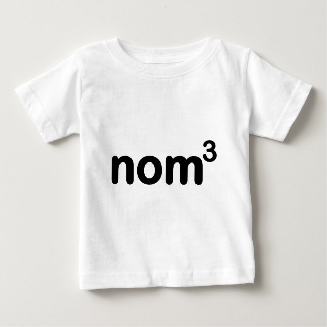Camiseta Para Bebê Nom do nom de Nom (Frente)