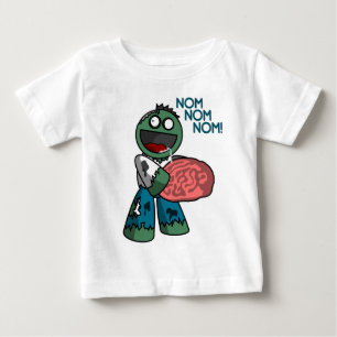 Camiseta Para Bebê Nom Nom Nom!