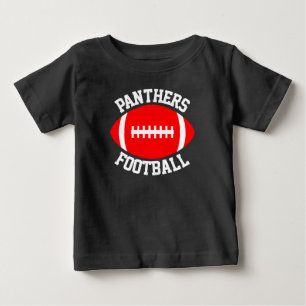 Camiseta Para Bebê Nome da equipe do bebê vermelho do futebol &