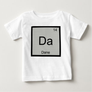 Camiseta Para Bebê Nome Dado Elemento Químico Tabela Periódica