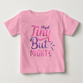 Camiseta Para Bebê NOME DE ADIÇÃO Personalizado Pequeno, Mas Possivel