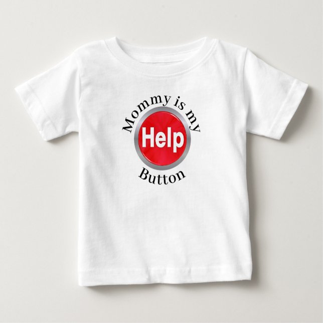 Camiseta Para Bebê Nome de Bebê Doce Humor Engraçado Mamãe Tipografia (Frente)