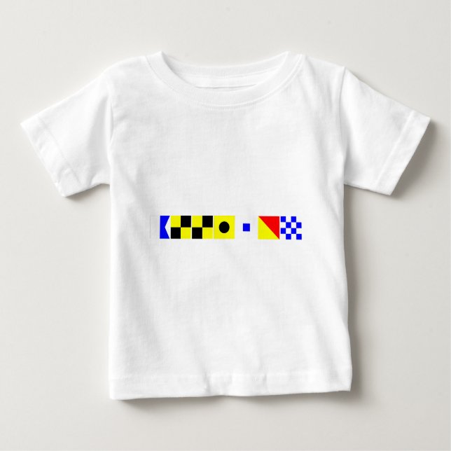 Camiseta Para Bebê Nome do código Allison (Frente)