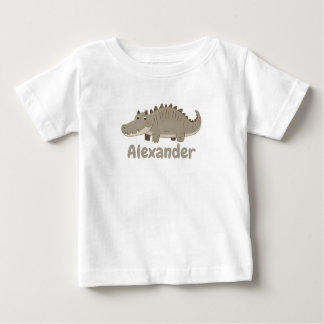 Camiseta Para Bebê Nome do Crocodilo de Cuta personalizável