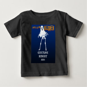 Camiseta Para Bebê Nome do Traje de Halloween Personalizado