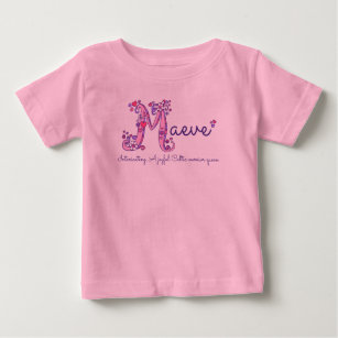 Camiseta Para Bebê Nome e significado da roupa de meninas