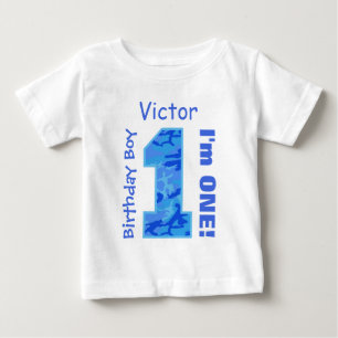 Camiseta Para Bebê Nome feito sob encomenda C01 CAMO do primeiro
