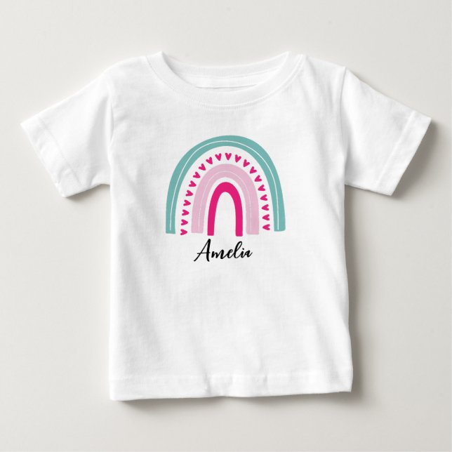 Camiseta Para Bebê Nome Personalizado (Frente)