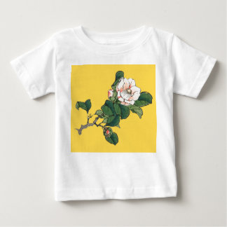 CAMISETA PARA BEBÊ NOME PERSONALIZADO AMARELO TODDLER T-SHIRT WHITE F