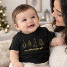 Nome Personalizado Árvore de Natal Dourada para Be