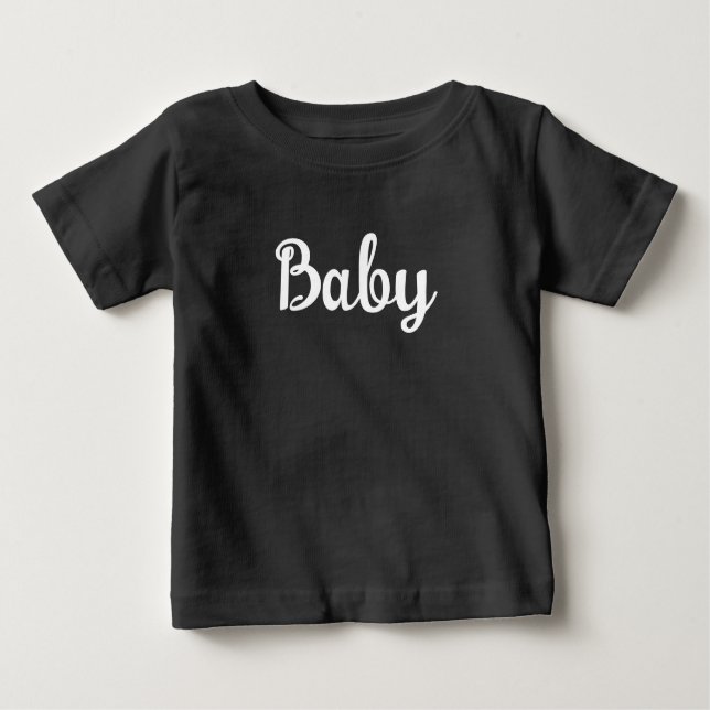 Camiseta Para Bebê Nome Personalizado - Crie o seu (Frente)