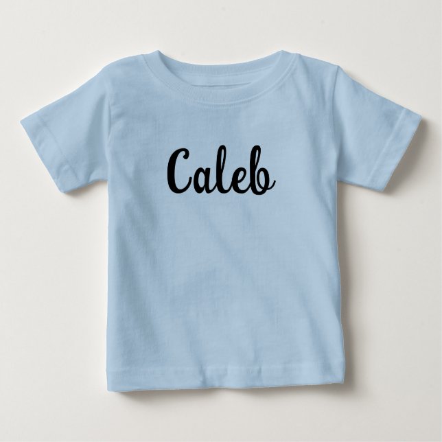 Camiseta Para Bebê Nome Personalizado - Crie o seu (Frente)