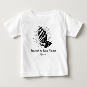 Camiseta Para Bebê Nome Personalizado da Proteção Muerte de papais no