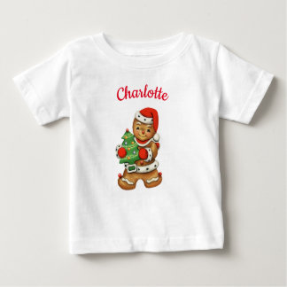 Camiseta Para Bebê Nome personalizado do Biscoito Gingerpão Gelado