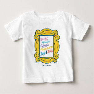 Camiseta Para Bebê Nomes de FRIENDS™ no Olho Mágico