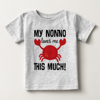 Camiseta Para Bebê Nonno ama-me este muito t-shirt do neto