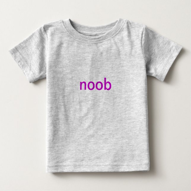 Camiseta Para Bebê Noob baby (Frente)